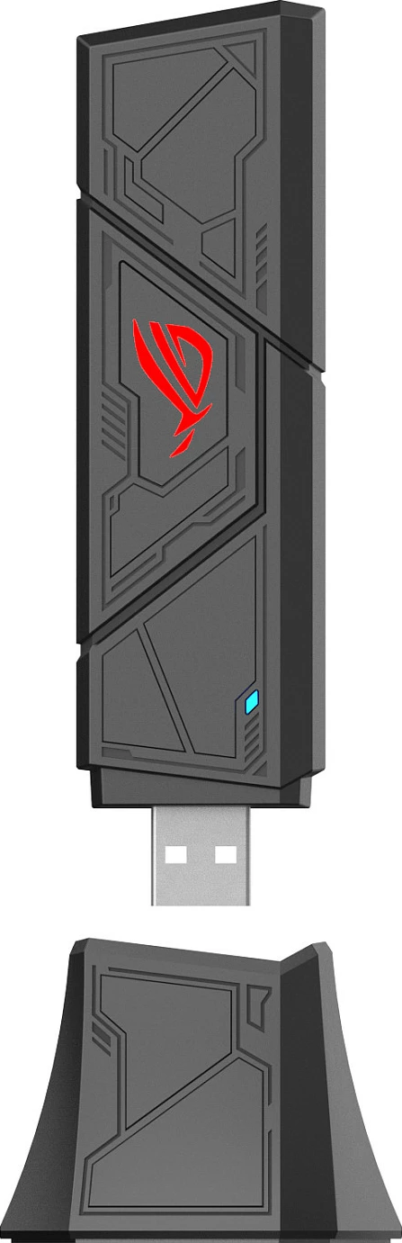 Adapter USB Wi‑Fi ASUS ROG USB-BE92, Wi‑Fi 7 BE6500 tri-band, USB 3.2, i zi