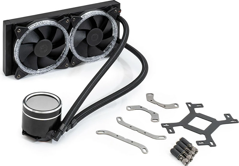 Ftohës uji AiO Bitspower Cyclops 240, radiator 240mm, ARGB, e zezë