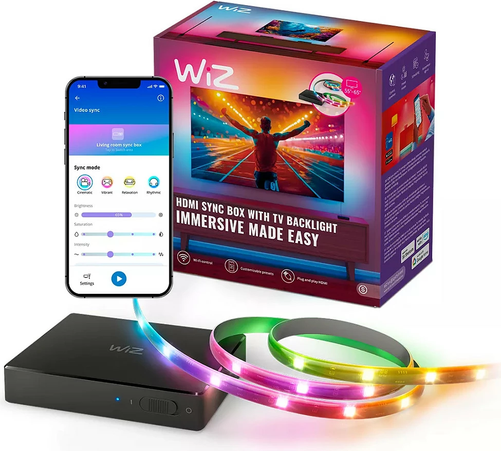 Shirit LED smart WiZ 8720169078604, Wi-Fi/Bluetooth, RGB Multi, 2.6 m, 2700-6500K, i zi