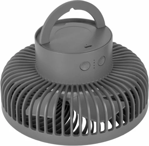 Ventilator teleskopik i rikarikueshëm BRUNNER THYFAN RG, 4000mAh, LED 50lm, gri e errët