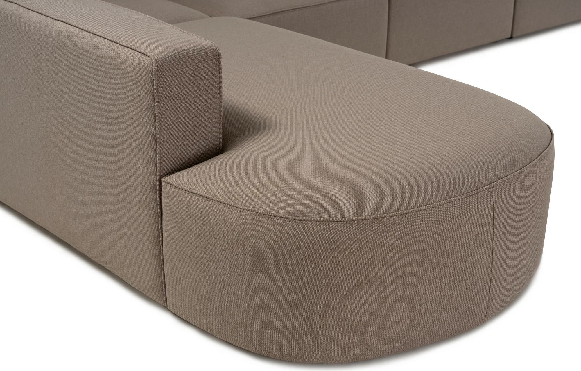 Këndare Atelier del Sofa, Mora (X-Oval-L1-O1-O1-R1), ngjyrë kafe e çelët
