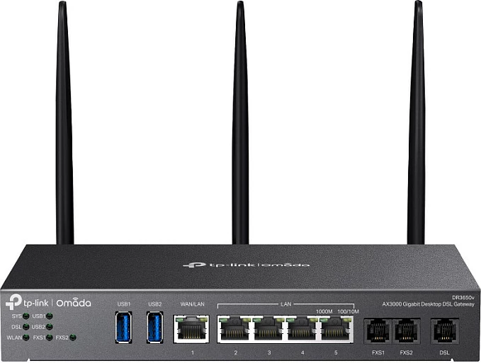 Ruter TP-Link Omada DR3220v-4G, Dual Band, ADSL2+, 4x Gigabit LAN, 3x antena, i zi