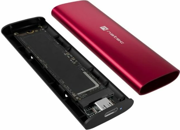Kutí SSD NATEC Rhino M.2 NVMe Lite, e kuqe