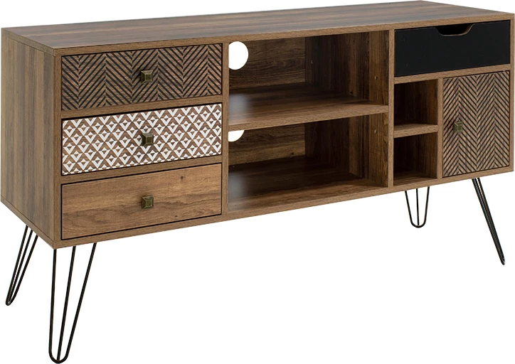 Njësi TV Boho ngjyrë arre 120x39x64cm