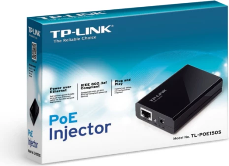 Injektor PoE TP-LINK TL-POE150S, IEEE 802.3af, Gigabit, 48V 15.4W, i zi