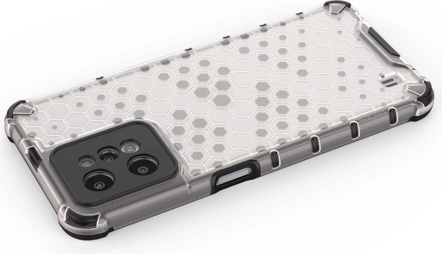 Mbështjellës Hurtel Honeycomb për Realme C31, Transparent