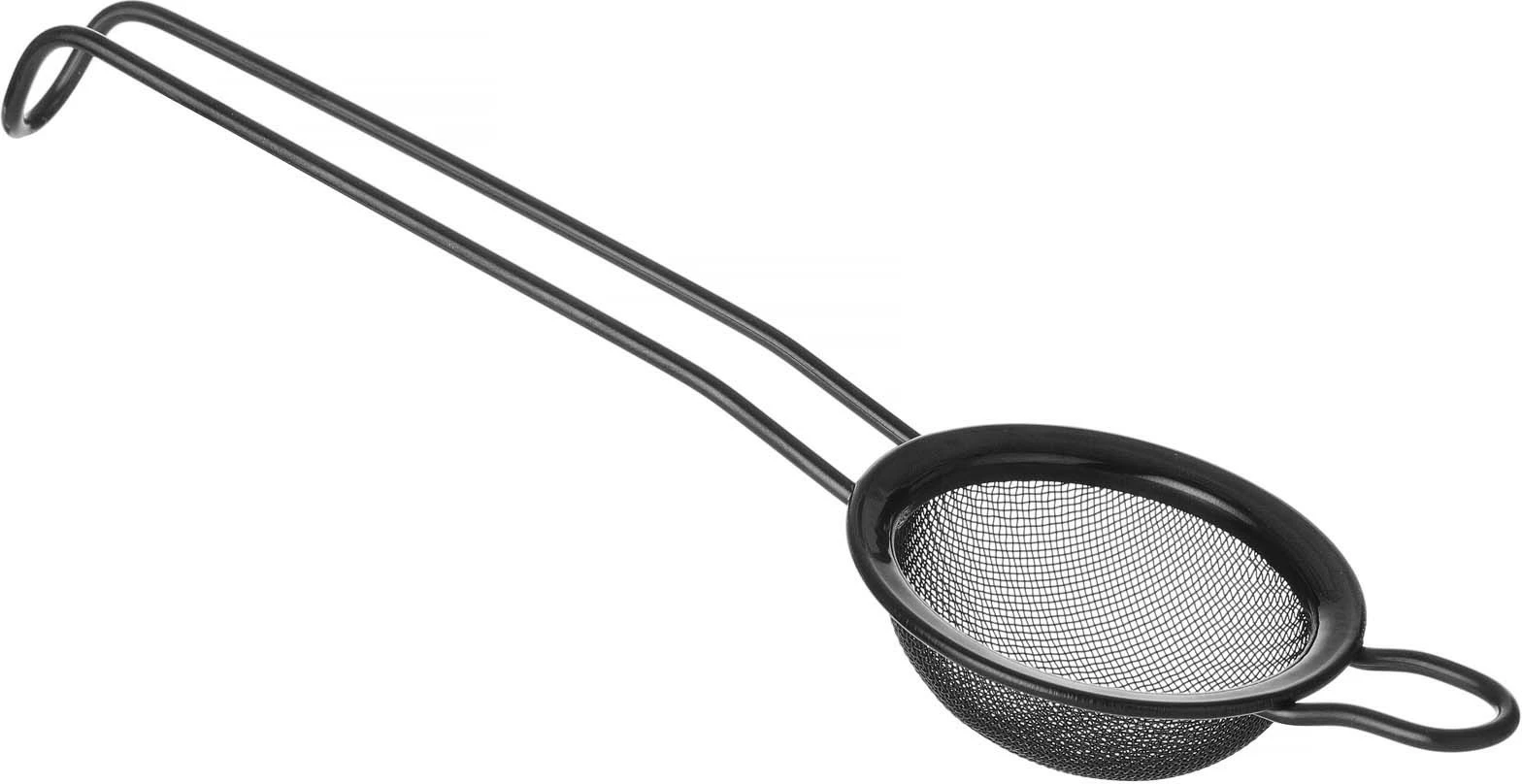 Sita koktej, Bar Up, inox me rrjetë të imët, ø65x220mm, e zezë