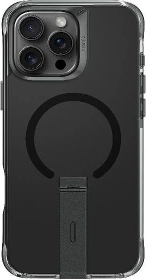 Mbështjellës UNIQ Eleva me këmbë Vertica për iPhone 16 Pro Max, e zezë