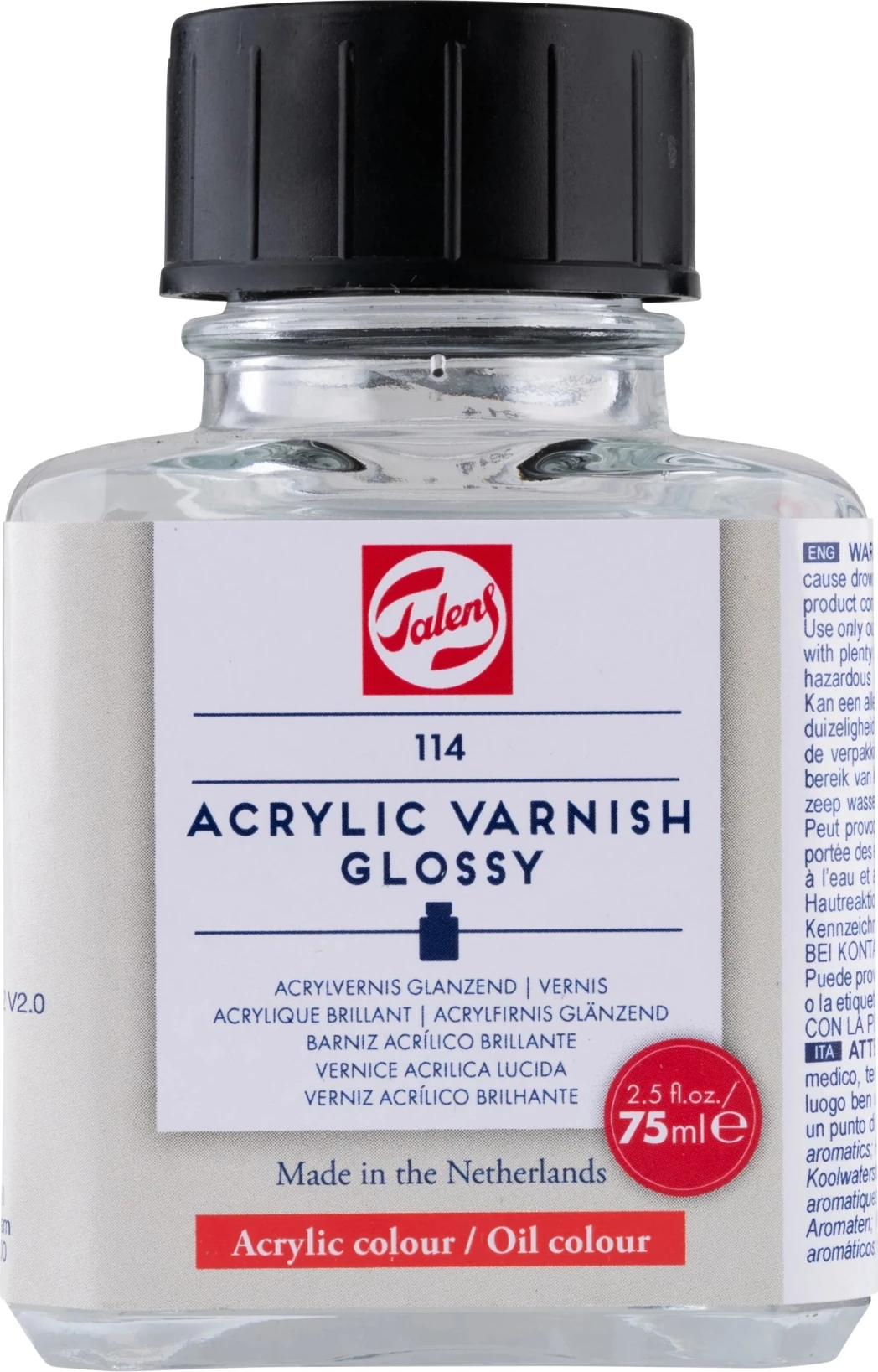 Talens Acrylic Varnish Glossy 114 – Vernik Akrilik me Shkëlqim