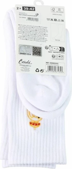 Çorape të gjata Real Madrid, të bardha