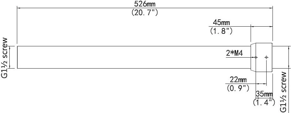 Zgjatues tavani ALLNET ALL-CAM2498-LEP 500mm, i bardhë