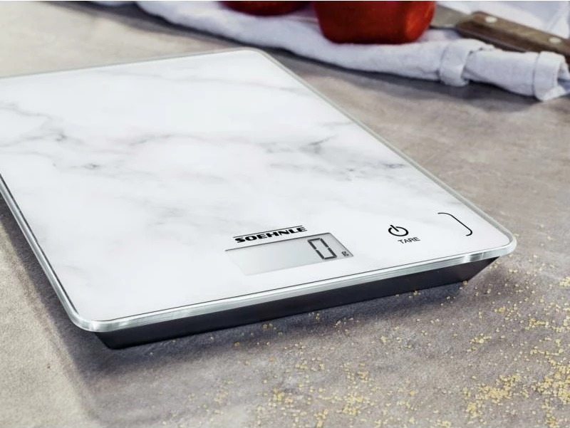 Peshore kuzhine, Soehnle Page Compact 300 Marble 5 kg, 61516, e bardhë