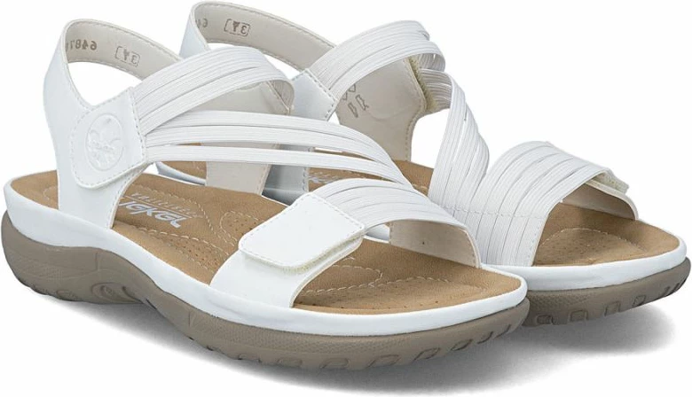 Sandale për femra Rieker 64870-81, të bardha