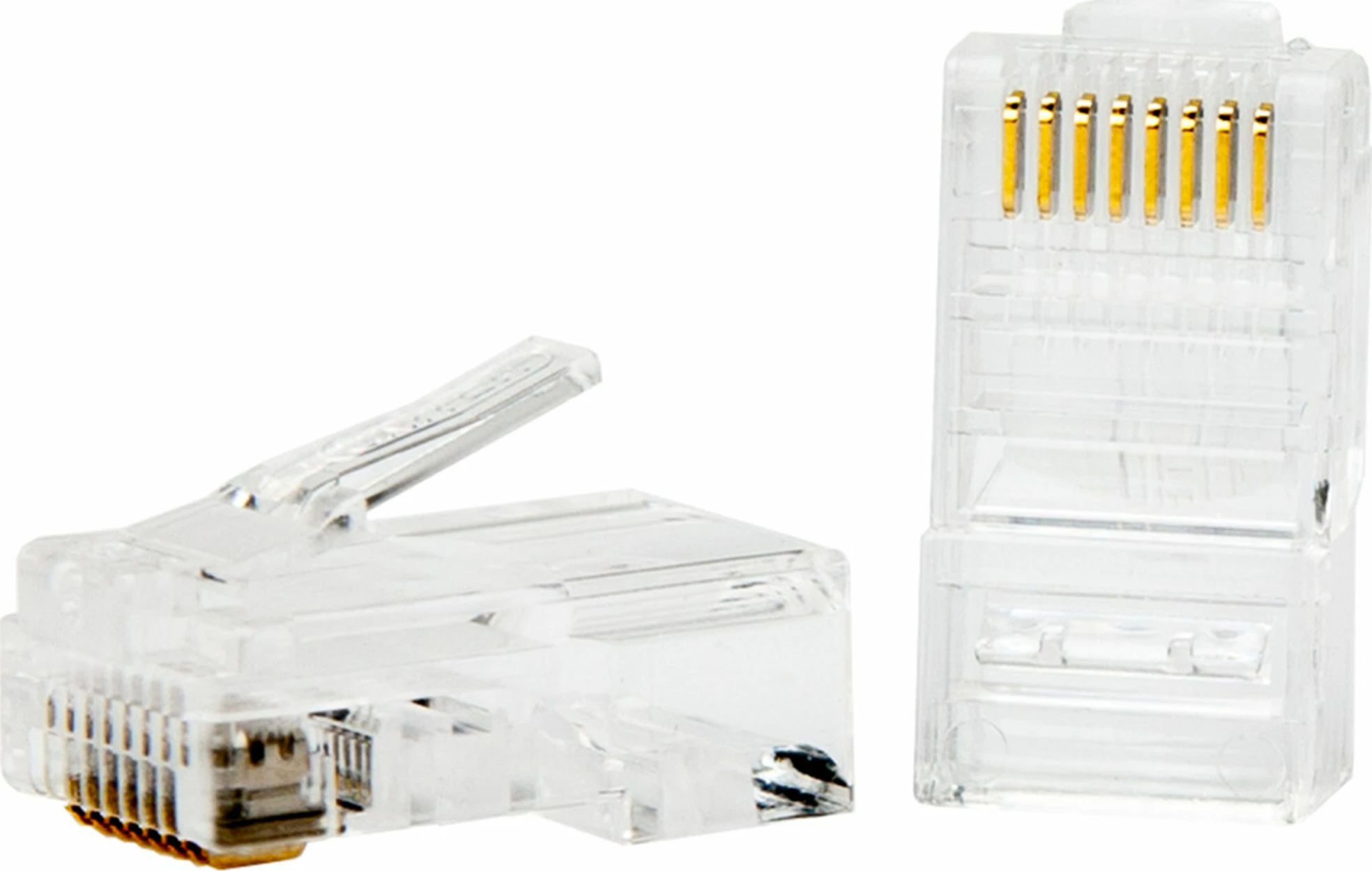 Konektor modular RJ45 Unitek Y-OT18TP Cat.5e, 100 copë, transparent