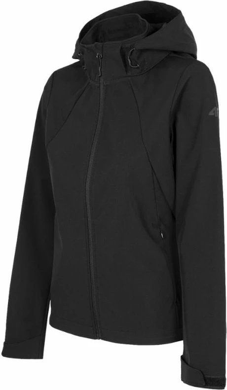 Jakne softshell për femra 4F, e zezë