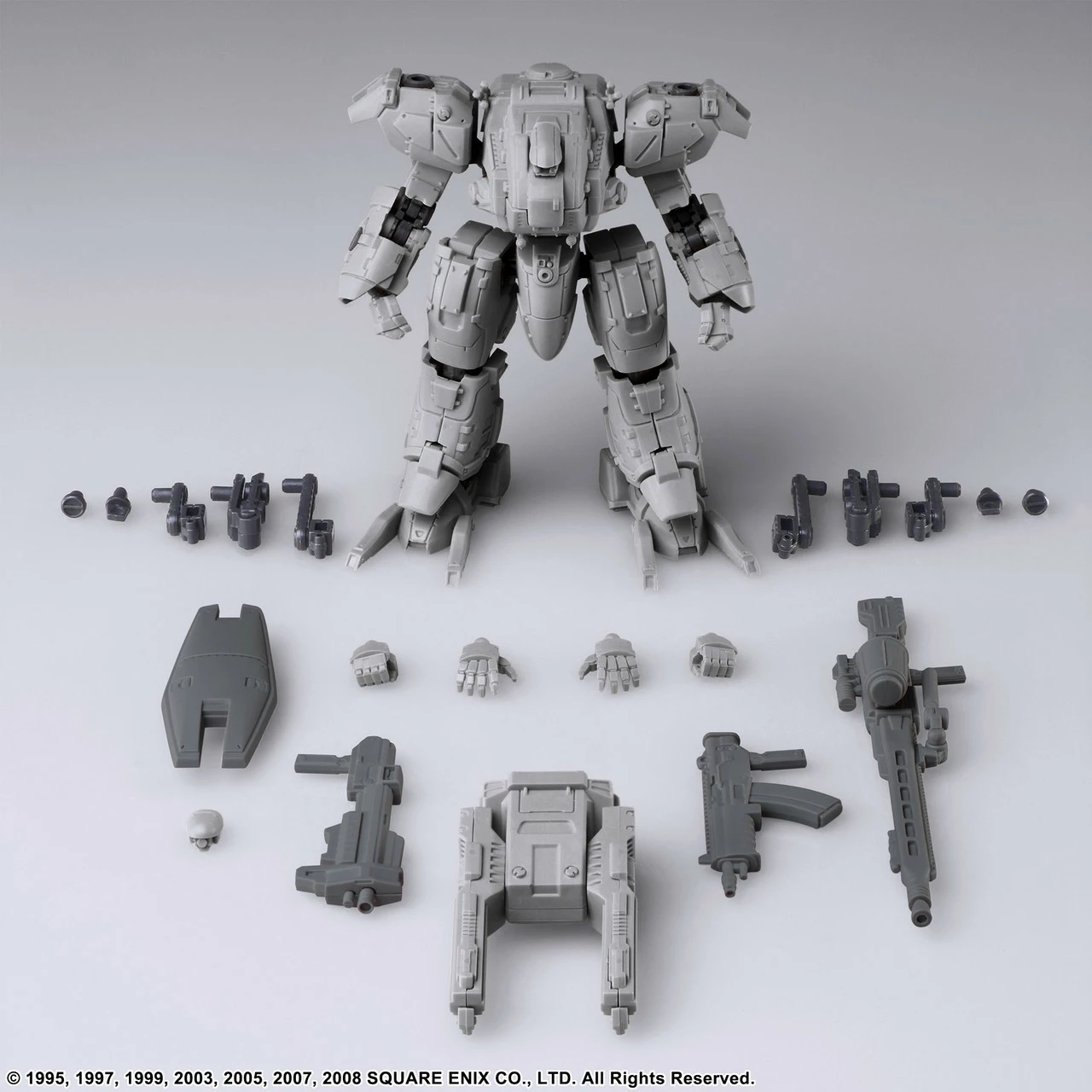 Model kit Square Enix Front Mission Structure Arts Vol. 1 Wanzer Giza 1/72 8.6 cm, gri e çelët