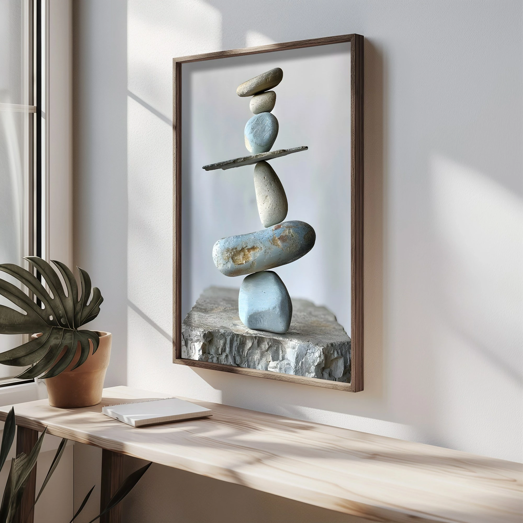 Pikturë dekorative me kornizë MDF, shumëngjyrëshe, Wallity, HUM086, 50x70x3.5cm