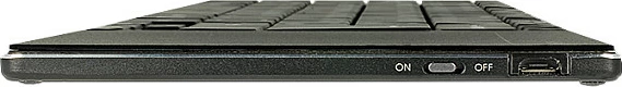 Tastierë wireless me touchpad DeLOCK 12454, 2.4GHz, Micro-USB, alumini, e zezë