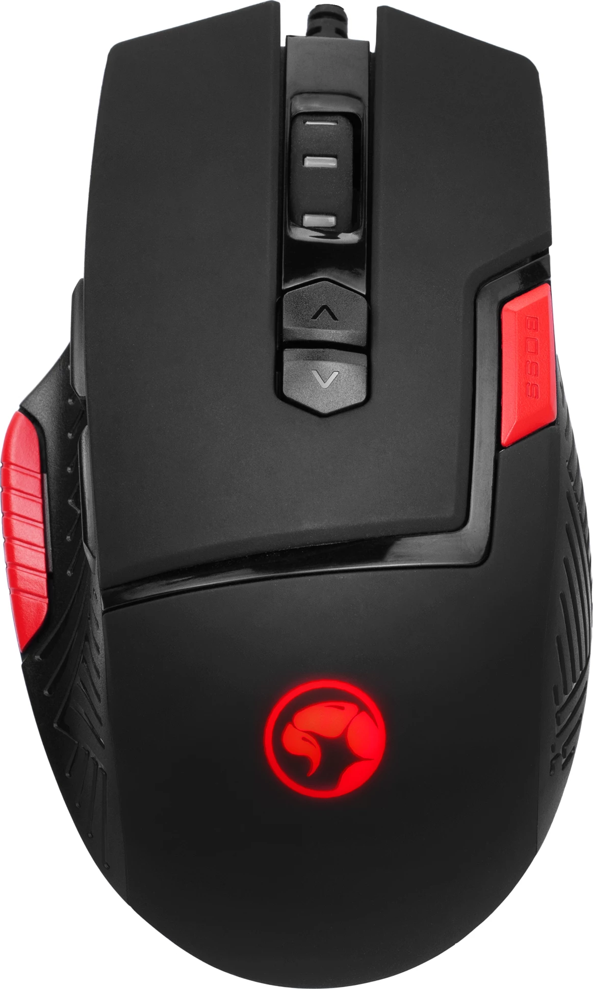 Maus Marvo M355 gaming, me kabllo USB, RGB, deri 7200 DPI, 9 butona, i zi