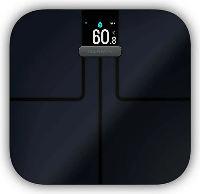 Peshore inteligjente Garmin Index S2, analizë trupore, Wi‑Fi/Bluetooth, 181.4 kg, e zezë