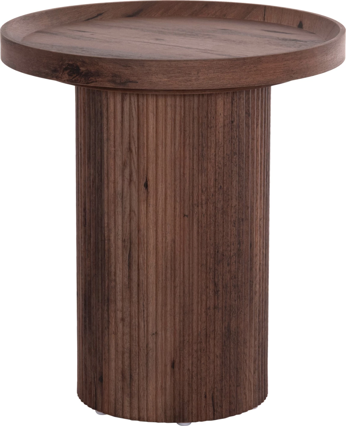 Tavolinë anësore MARGON, ngjyrë druri e errët, FH18027, Φ45x50.5 cm