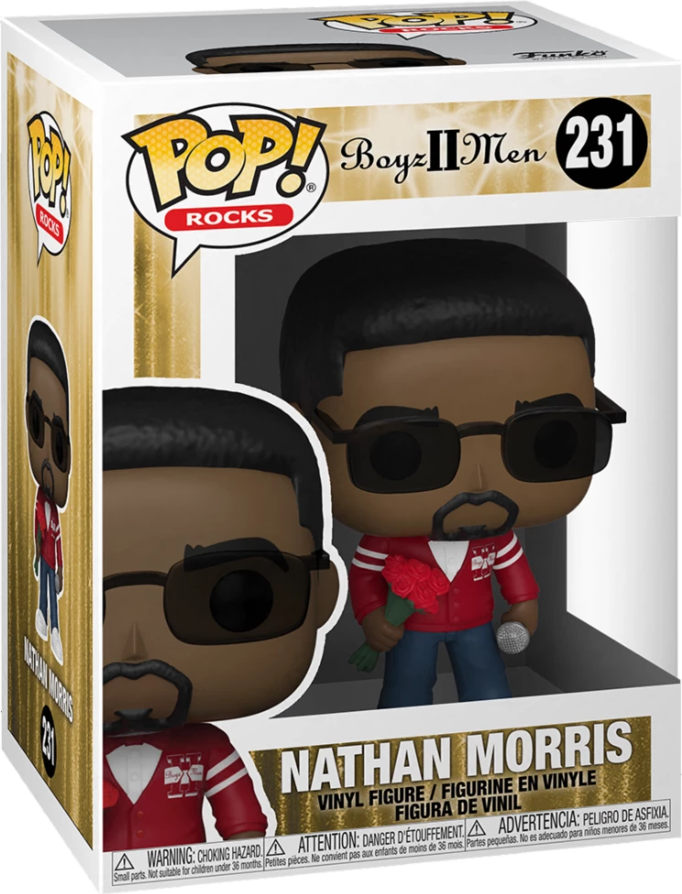 Figurinë vinili Funko POP! Rocks Boyz II Men Nathan Morris #231, 1 copë