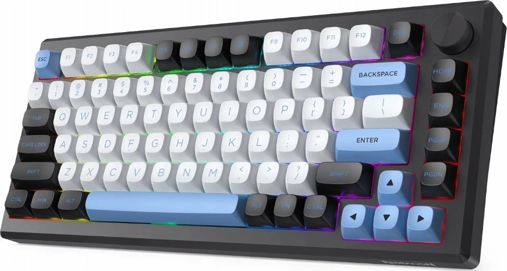 Tastierë mekanike gaming Redragon Uranus Pro 82 Leopard L K732WLB-RGB-PRO 75% tri-mode RGB e zezë