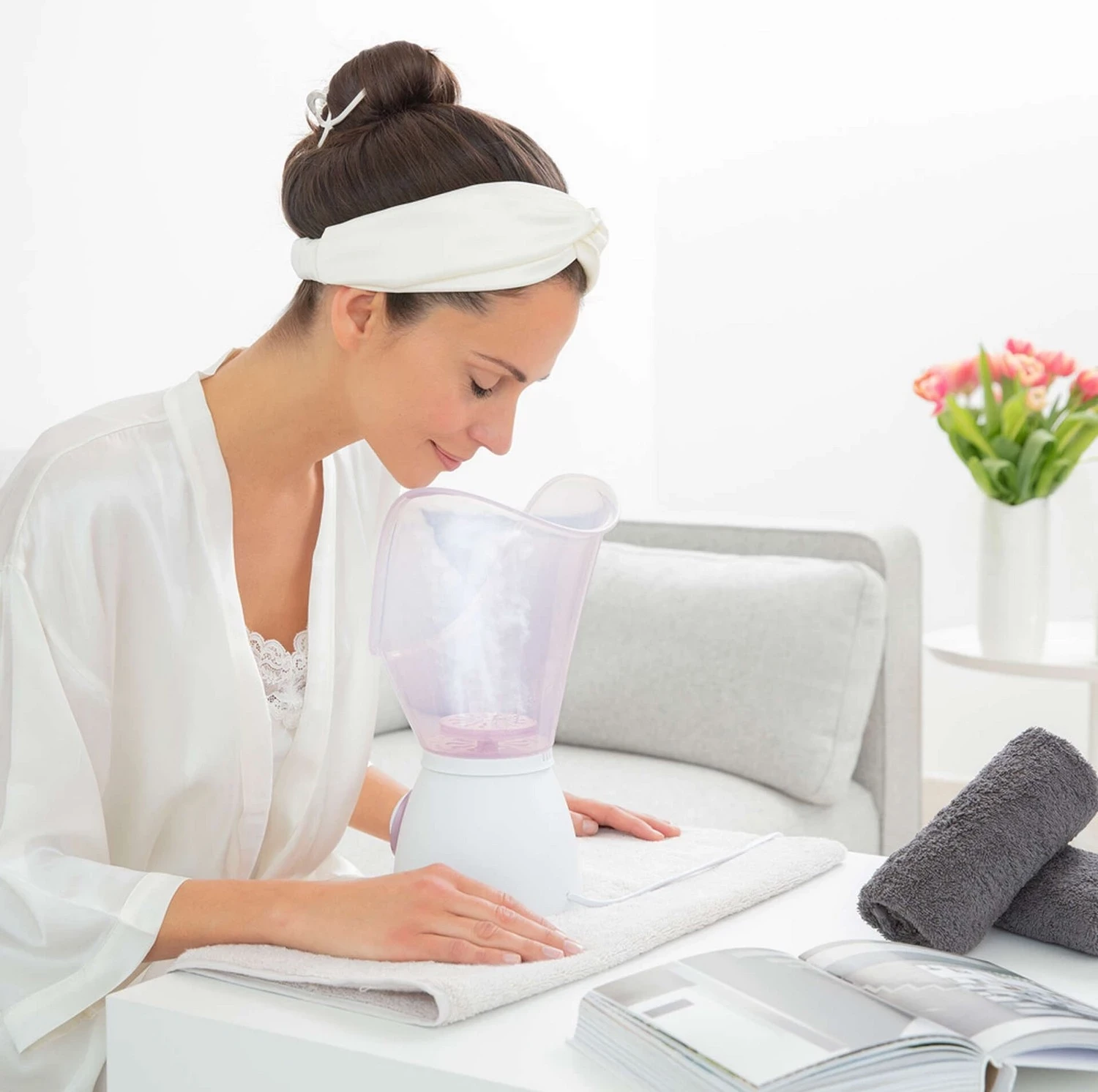 Sauna për fytyrë Beurer FS 60, rozë