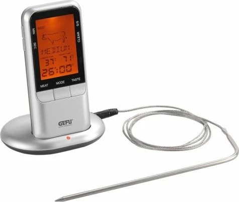 Termometër digjital ushqimi GEFU, inox/zi, set 2 copë