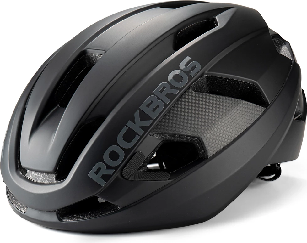 Helmet biçiklete Rockbros LK-15 58-62 cm fibër karboni, e zezë