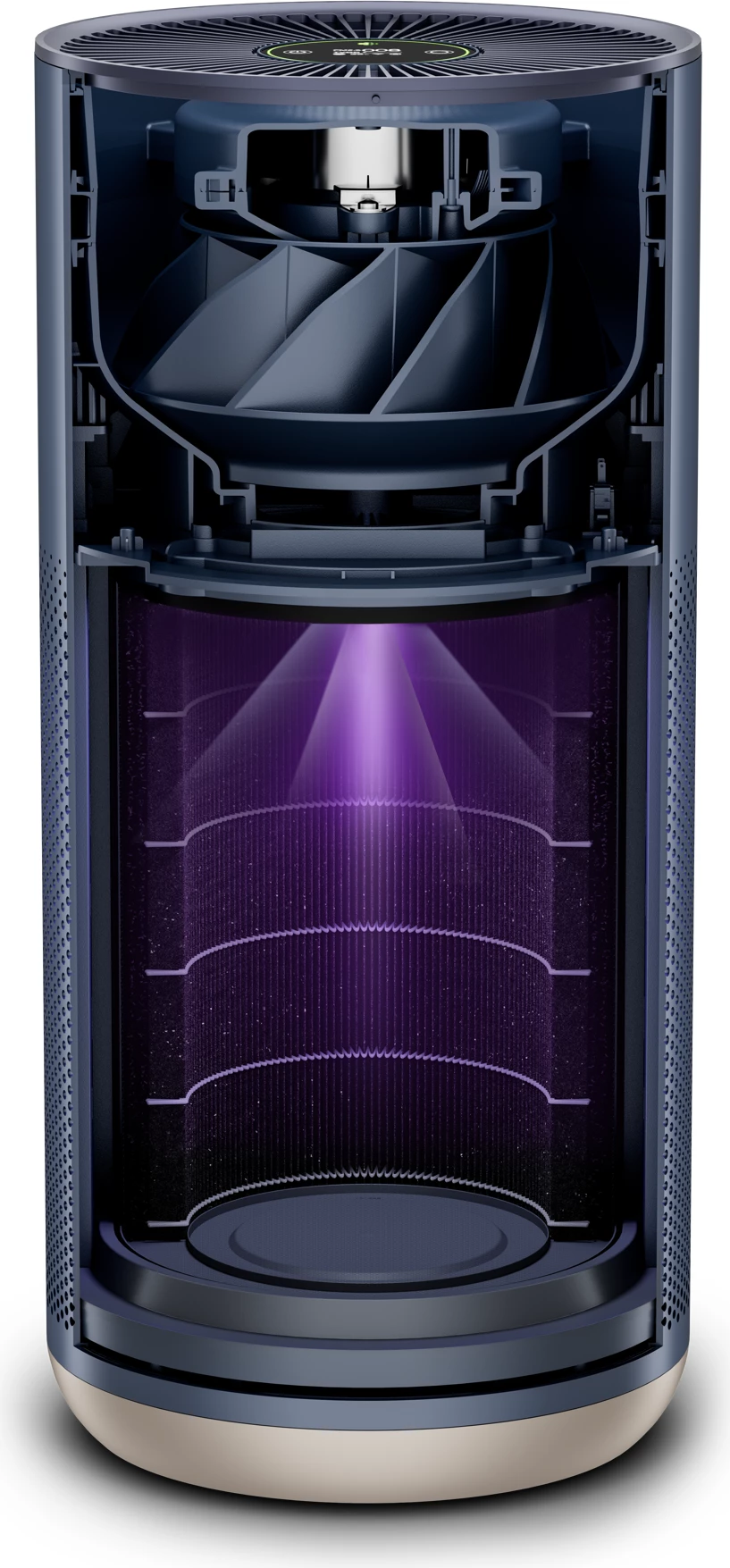 Pastrues ajri Smartmi Air Purifier 2, 40 W, për 26-45 m², HEPA H13 + karbon aktiv, UV-C, gri