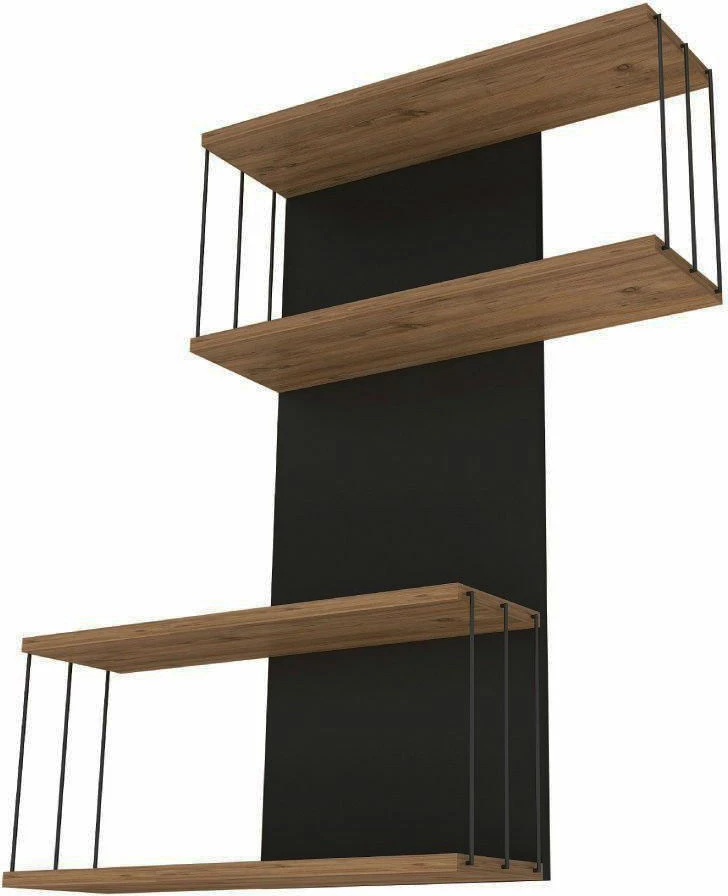 Raft muri Hanah Home Destan, anthracite, dru lis