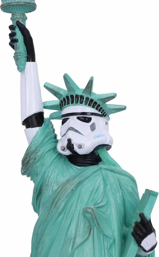 Figurinë NEMESIS NOW Stormtrooper What a Liberty, resin, e pikturuar me dorë, jeshile
