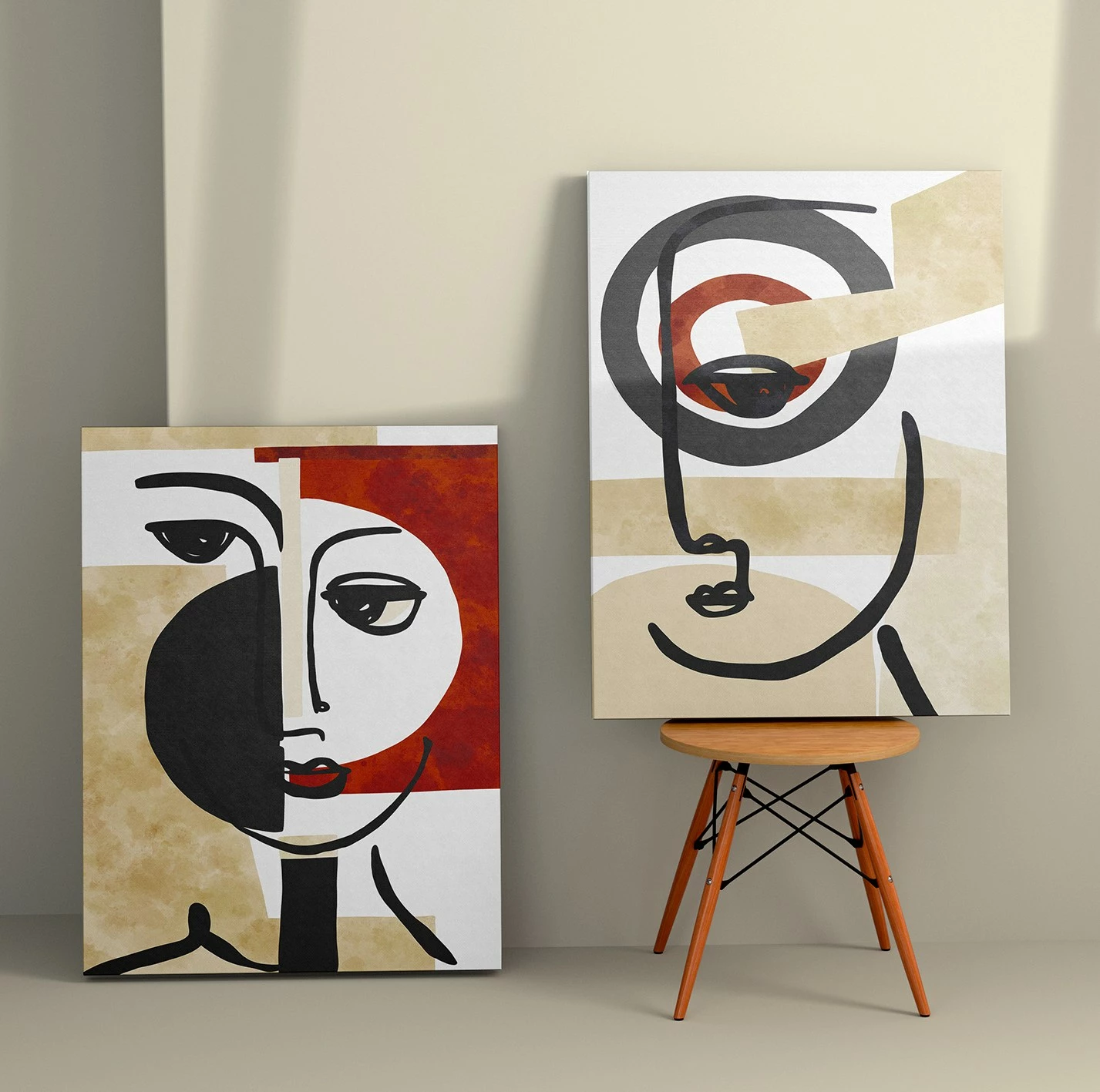 Pikturë dekorative në kanavacë (2 copë), Wallity, 2KNV4234, 70x100cm