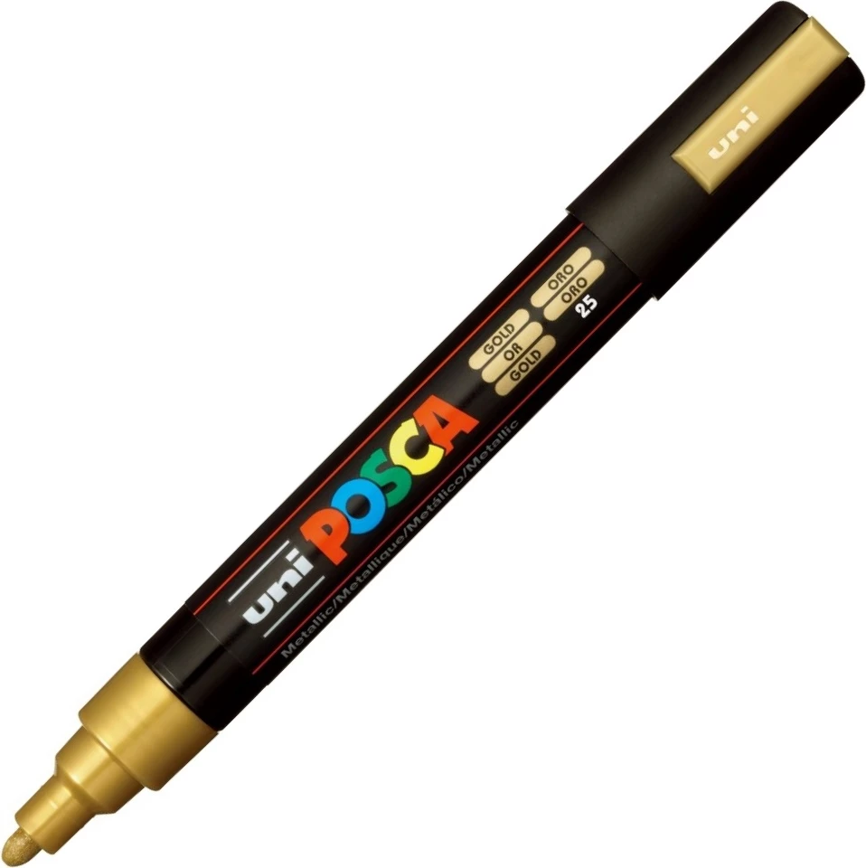 UNI POSCA PC-5M Metallic Marker – Gold (Ari)