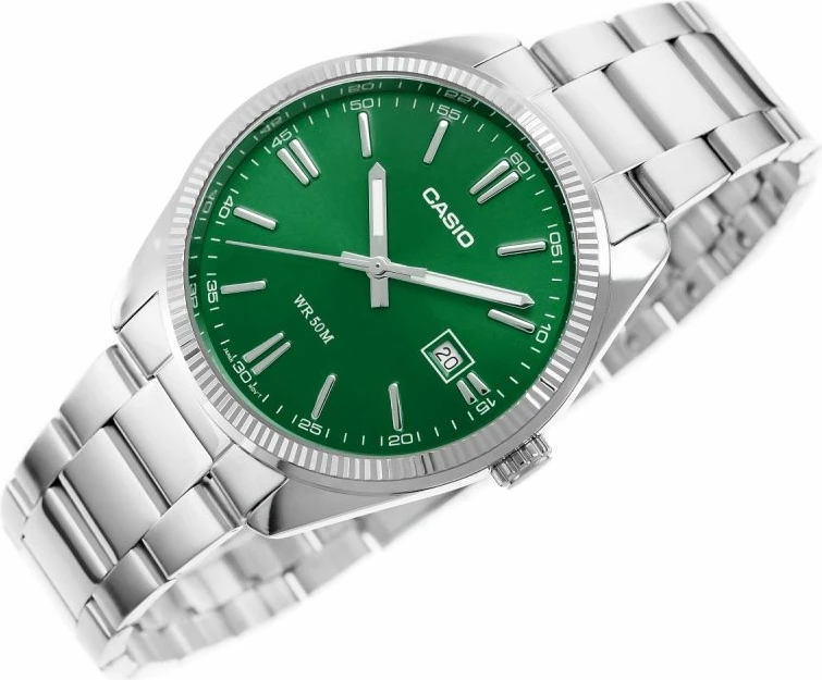 Orë dore për meshkuj CASIO MTP-1302PD-3AVEF, argjendtë, me kuti