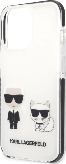 Mbështjellës Karl Lagerfeld KLHCP13LTPEKCW për iPhone 13/13 Pro, Hardcase, Bardhë