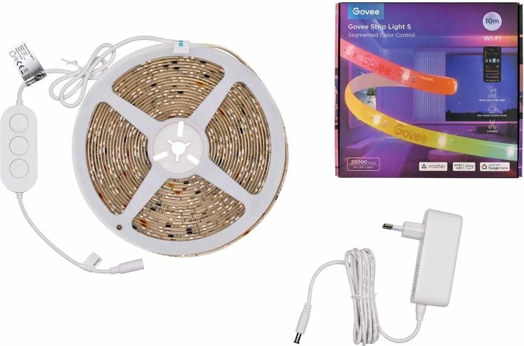 LED dritë shirit Govee H612C 10m, RGBIC, 2 copë