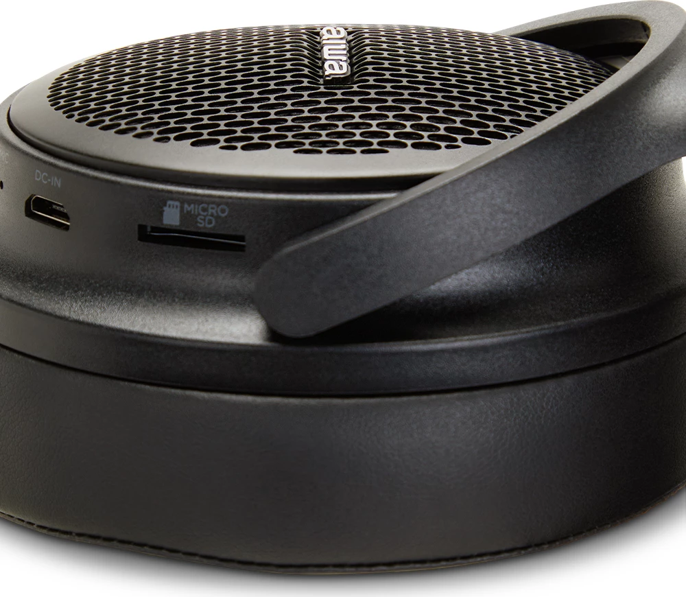 Kufje Bluetooth Aiwa HST-250BT, over-ear, HyperBass, microSD, AUX, 12h, të zeza, set me kuti & kabllo