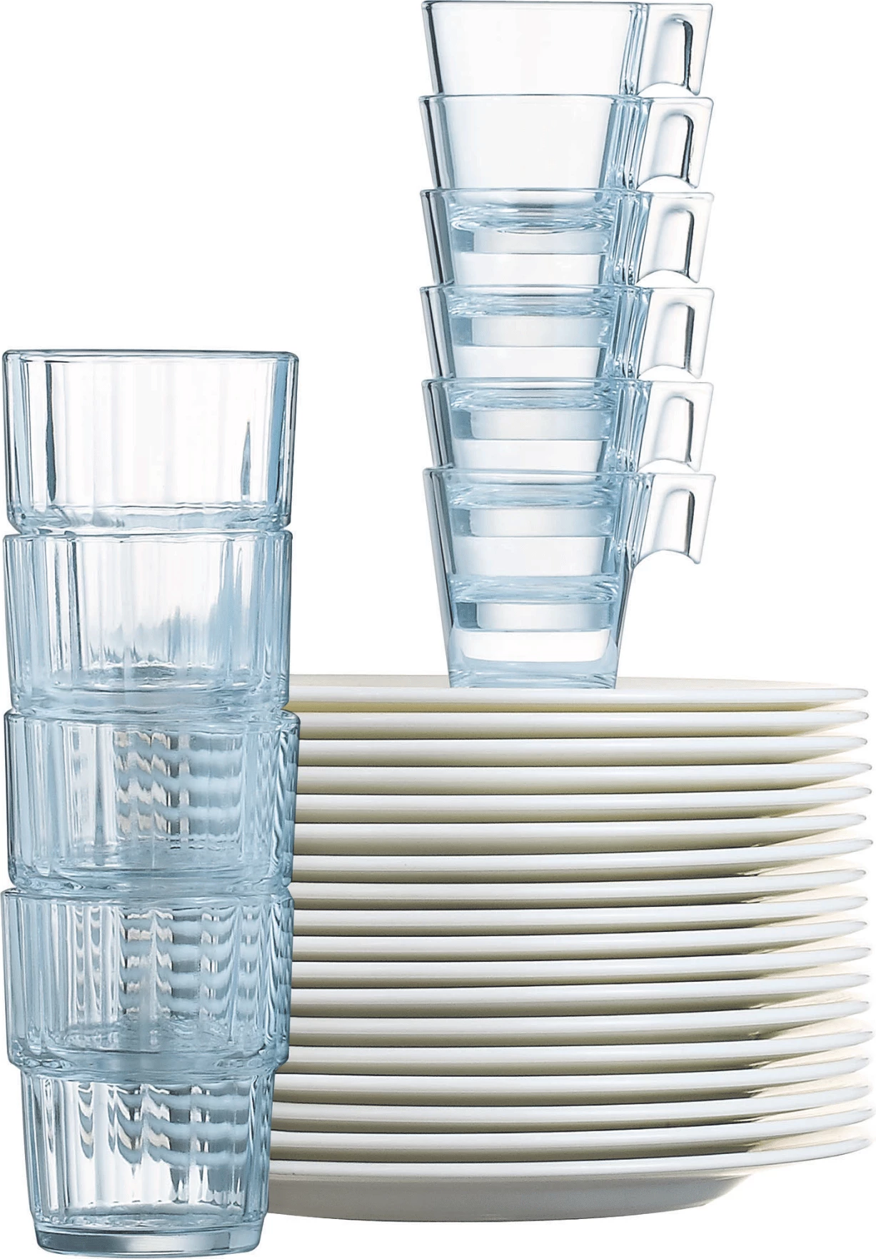 Gotë lowball Arcoroc Norvege 250 ml qelq i kalitur transparente, set 6 copë