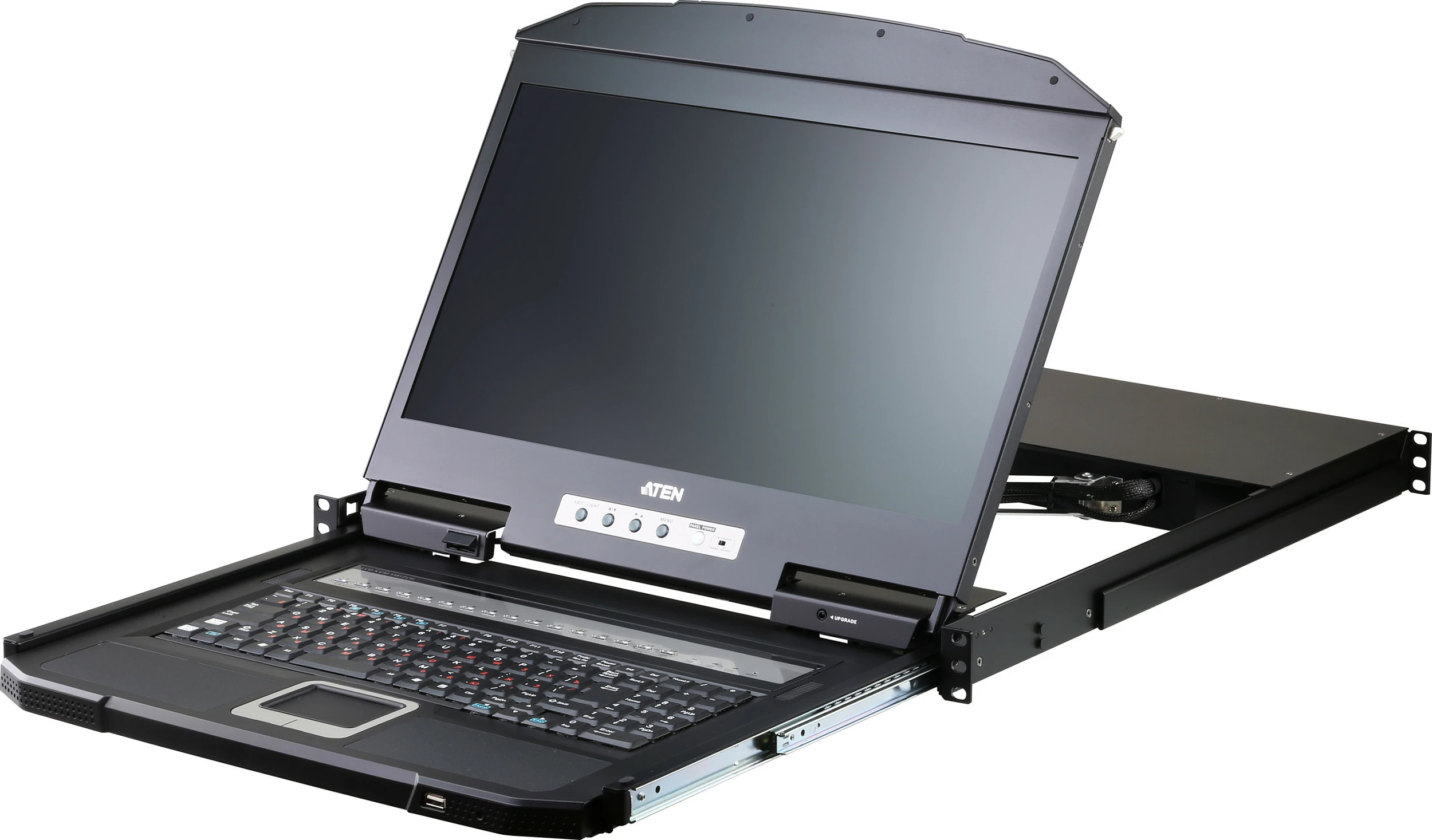 Switch KVM LCD ATEN CL3116NX, 18.5", 16 porta, Rack 1U, 1366x768, AZERTY FR, i zi