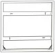 Kornizë montimi (surface) për LED panel Opple LEDPanelRC-Sl Sq625, 625x625x65mm, e bardhë