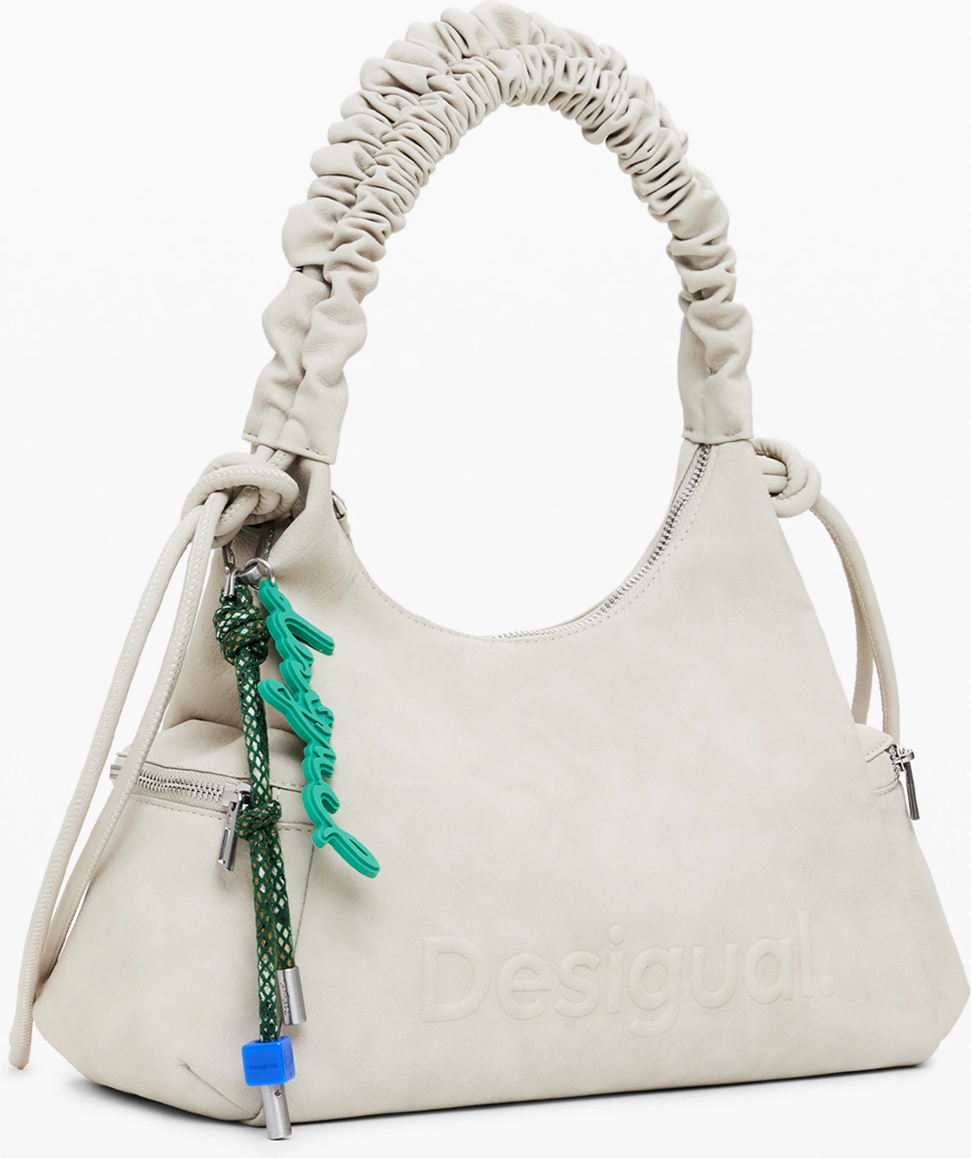Çantë DESIGUAL MONTVILLE HALF LOGO BAG femra, beige