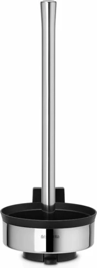 Mbajtëse letre tualeti Brabantia 427206, inox mat, për 3 role, 38.3×14×15.5 cm, argjendtë/zezë