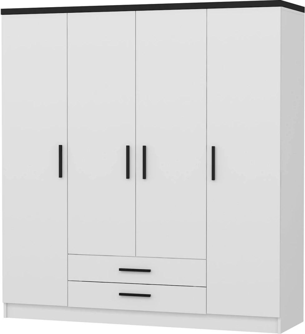 Dollap për dhomë gjumi, ngjyrë e bardhë, Skye Decor Kale Plus - 3045