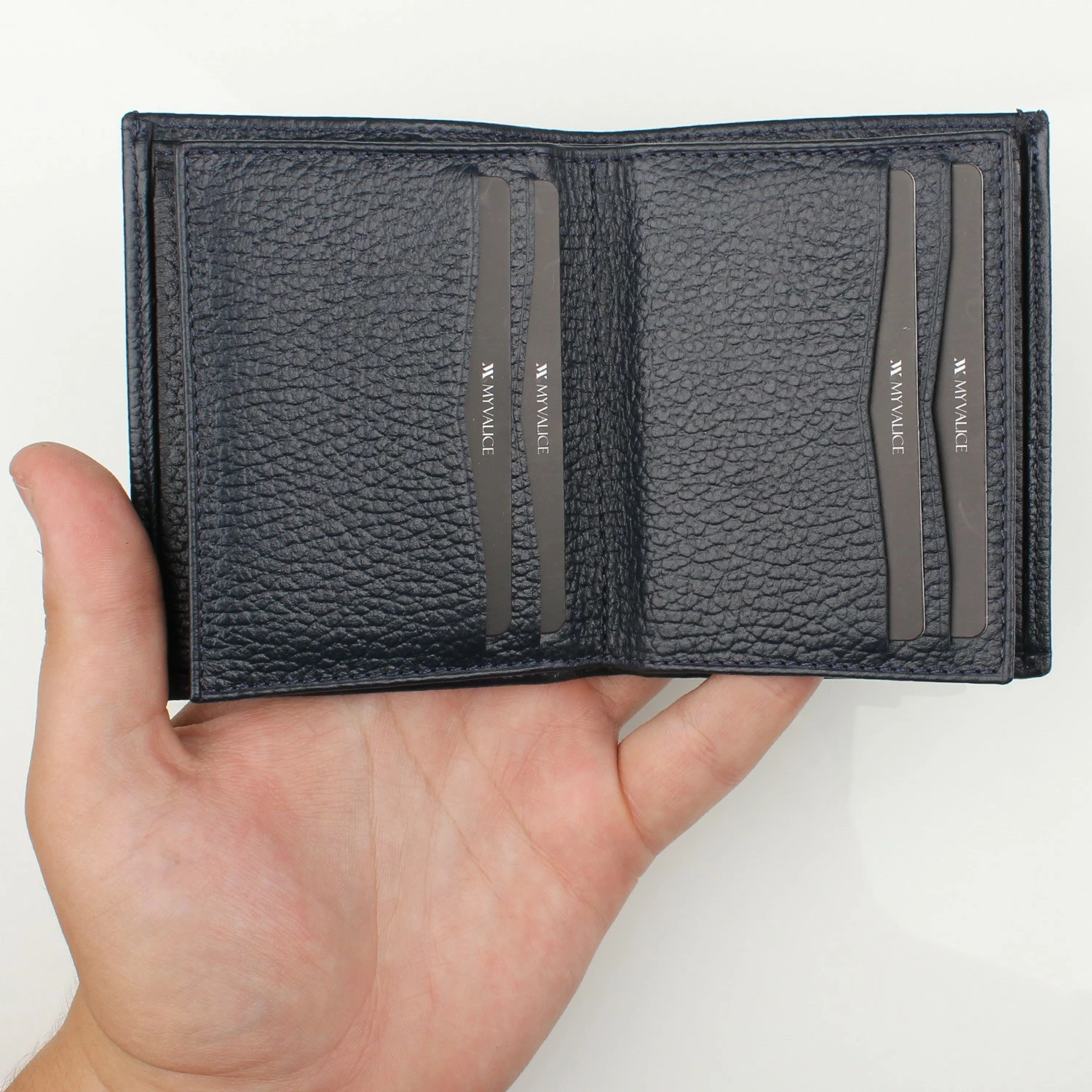 Portofol lëkure, ngjyrë navy blue, Zoozie Bags, 1081