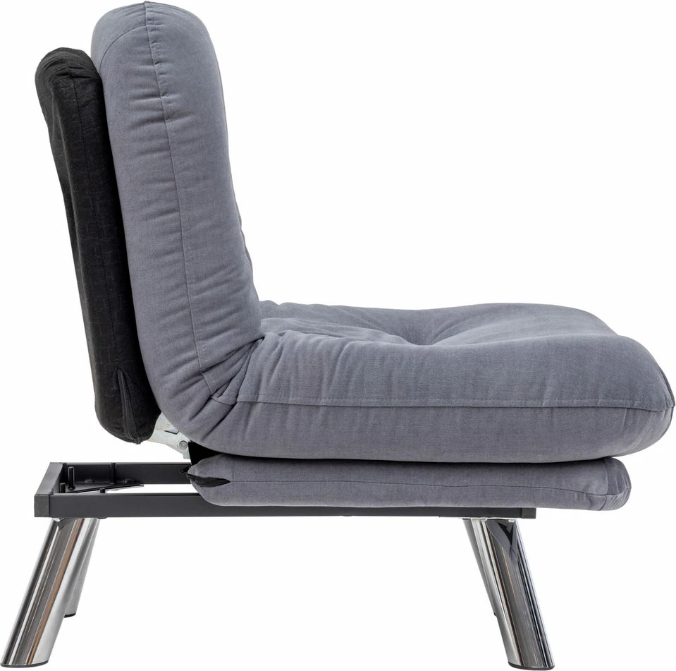 Krevat-karrige një vendëshe, Atelier del Sofa, Misa Small Solo, ngjyrë gri