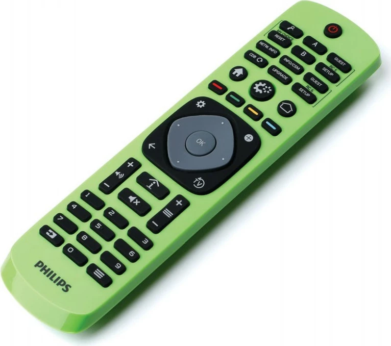 Telekomandë Philips 22AV9574A/12, TP VISION, për hotel, ngjyrë e zezë/jeshile
