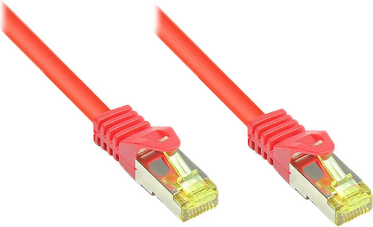 Kabllo rrjeti GoodConnections Cat7 RJ-45 0.15m, S/FTP, e kuqe