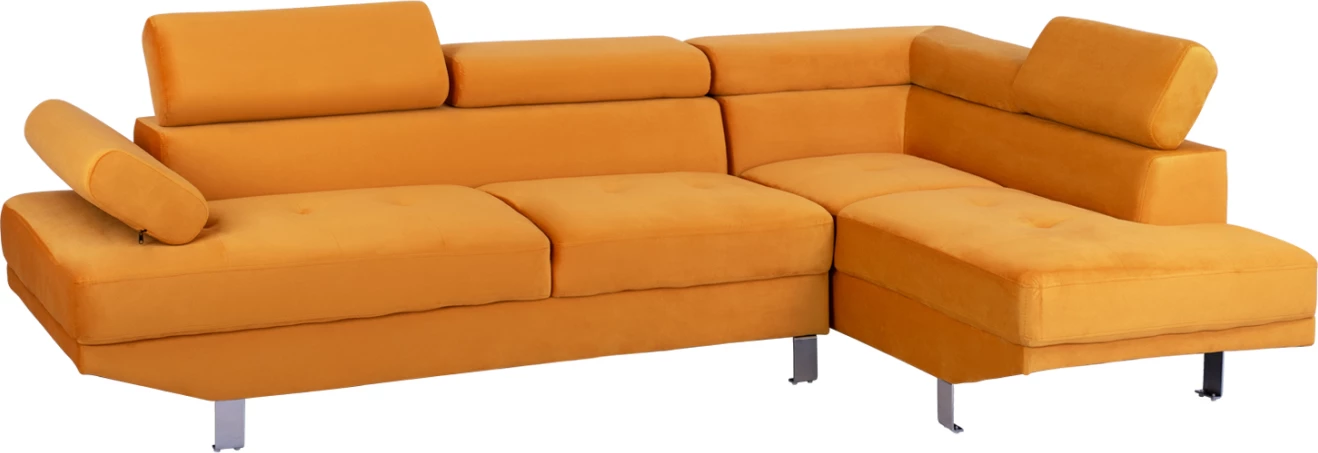 Divan qoshe FAITH, kadife ari, FH3156.01, 254x79-160x70-84 cm